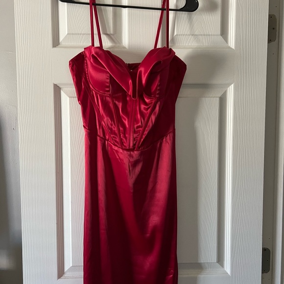 Red Corset Dress - Picture 2 of 6